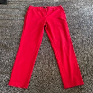Dress pants color red